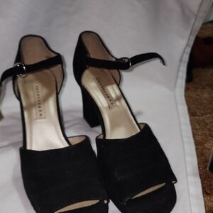 Black Suede Women's Heels
